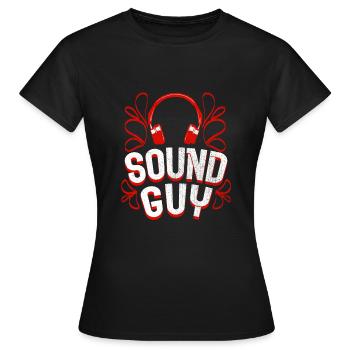 Sound Engineer Sound Engineer Sound Sound Guy Gift - Women's T-Shirt - black - Front - AI Model Female 172 dark (172cm)