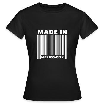 Mexico City barcode - Women's T-Shirt - black - Front - AI Model Female 172 dark (172cm)