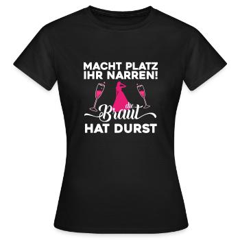 Junggesellinnenabschied Team Braut Geschenk - Frauen T-Shirt - Schwarz - Vorne - AI Model Female 172 dark (172cm)