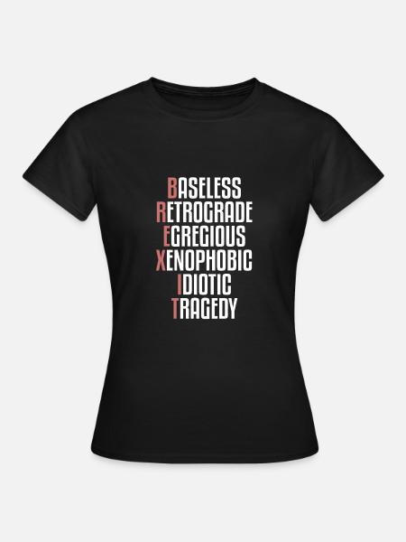 Brexit, British Exit, EU exit, referendum - Women's T-Shirt - black