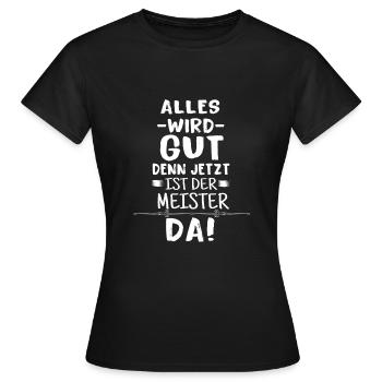 Conclusion devise | Graduation - design - T-shirt Femme - noir - Devant - AI Model Female 172 dark (172cm)