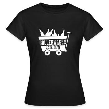 Männertag Bollerwagen Crew - Frauen T-Shirt - Schwarz - Vorne - AI Model Female 172 dark (172cm)