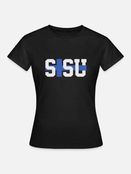 Sisu Finnish Finnish Finnish Flag - Women's T-Shirt - black