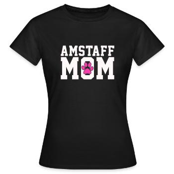 Staffordshire Mère - T-shirt Femme - noir - Devant - AI Model Female 172 dark (172cm)