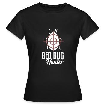 Bed Bug Hunter | Bed bugs, insects, hostel - Women's T-Shirt - black - Front - AI Model Female 172 dark (172cm)