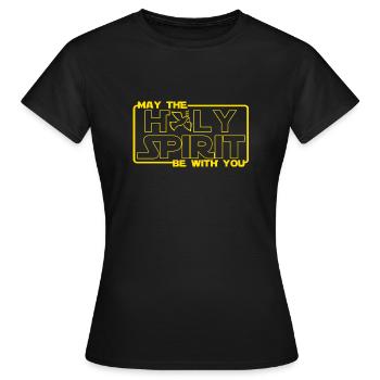 Gott Jesus Heiliger Geist - Frauen T-Shirt - Schwarz - Vorne - AI Model Female 172 dark (172cm)
