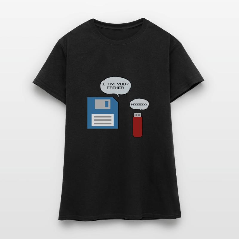 Floppy Disk USB Stick Floppy Disk Computer Nerd Women's T-Shirt