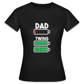 Twins - Women's T-Shirt - black - Front - AI Model Female 172 dark (172cm)