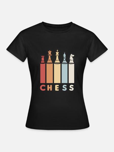 CHESS RETRO Chess Player Chess Pieces Chess - Women's T-Shirt - black