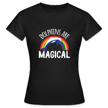 delfines - T-shirt Femme - noir - Devant - AI Model Female 172 dark (172cm)