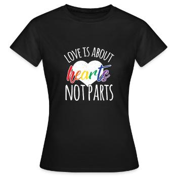 lgBT - Women's T-Shirt - black - Front - AI Model Female 172 dark (172cm)