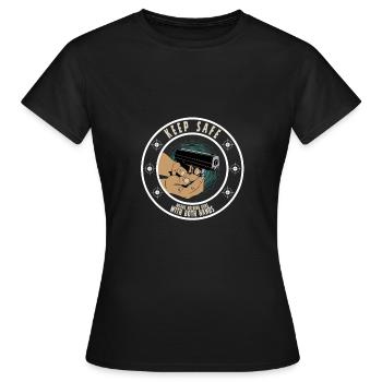Arme à feu de poing - T-shirt Femme - noir - Devant - AI Model Female 172 dark (172cm)