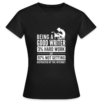 journalist - Frauen T-Shirt - Schwarz - Vorne - AI Model Female 172 dark (172cm)