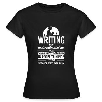 journalist - Frauen T-Shirt - Schwarz - Vorne - AI Model Female 172 dark (172cm)