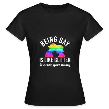 lgBT - Women's T-Shirt - black - Front - AI Model Female 172 dark (172cm)