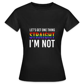 lgBT - T-shirt Femme - noir - Devant - AI Model Female 172 dark (172cm)