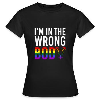 lgBT - Women's T-Shirt - black - Front - AI Model Female 172 dark (172cm)