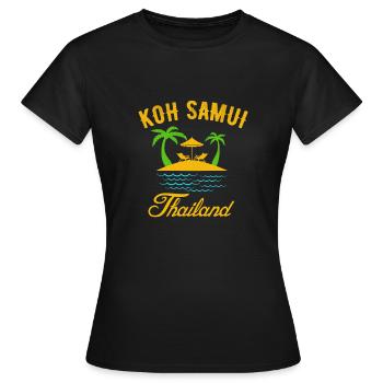 Koh Samui for Thailand vacationers - Women's T-Shirt - black - Front - AI Model Female 172 dark (172cm)