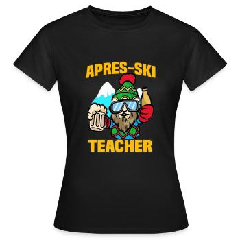 APRES-SKI TEACHER Moniteur de ski Moniteur De Ski Apres Apres Ski - T-shirt Femme - noir - Devant - AI Model Female 172 dark (172cm)