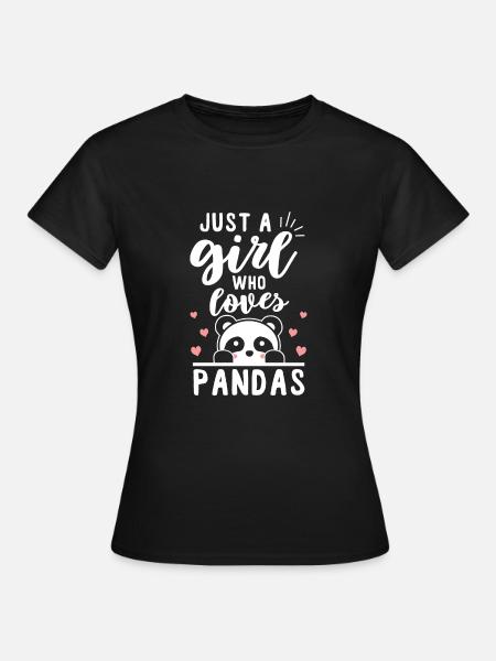 panda - T-shirt Femme - noir