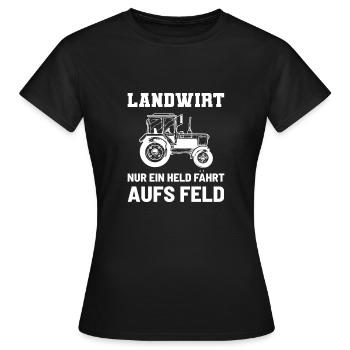 Véhicule agricole - T-shirt Femme - noir - Devant - AI Model Female 172 dark (172cm)