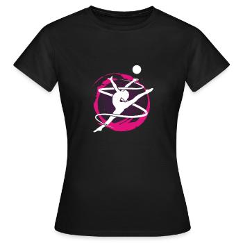 Gymnastics gymnast gymnastics - Women's T-Shirt - black - Front - AI Model Female 172 dark (172cm)