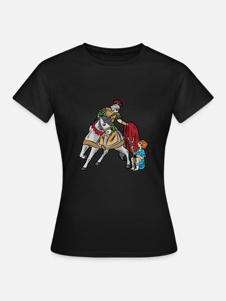 Saint Martin enfants chrétiens - T-shirt Femme - noir