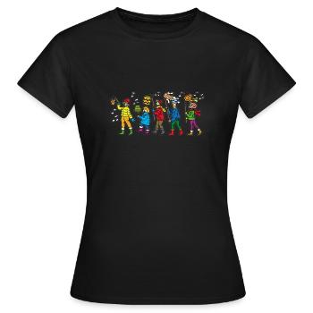 Sankt Martin Singende Kinder - Frauen T-Shirt - Schwarz - Vorne - AI Model Female 172 dark (172cm)