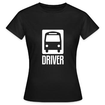 Busfahrer Bus Schulbus Bus Omnibus Busfahrerin - Frauen T-Shirt - Schwarz - Vorne - AI Model Female 172 dark (172cm)