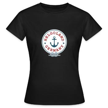 Helgoland Mer du Nord Allemagne du Nord Allemagne du Nord - T-shirt Femme - noir - Devant - AI Model Female 172 dark (172cm)