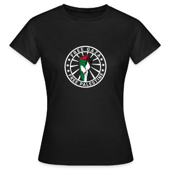 Free Gaza Liberté de Palestine libre pour la Palestine - T-shirt Femme - noir - Devant - AI Model Female 172 dark (172cm)