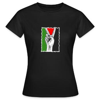 Free Gaza Free Palestine Liberté pour la Palestine - T-shirt Femme - noir - Devant - AI Model Female 172 dark (172cm)