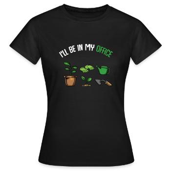 Jardinier jardinier jardinier - T-shirt Femme - noir - Devant - AI Model Female 172 dark (172cm)