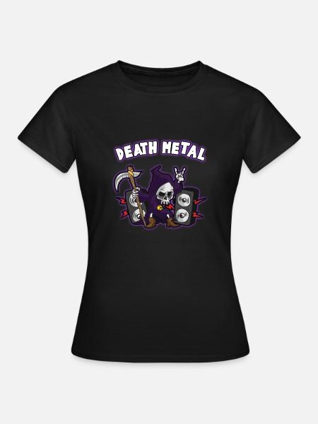 DEATH METAL - Frauen T-Shirt - Schwarz