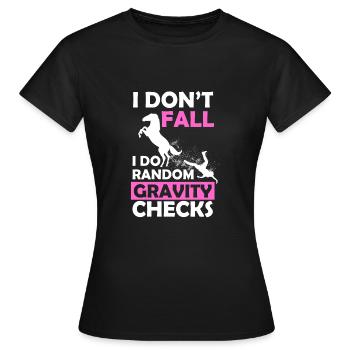 Sports équestres Voûte équestre Saut d'obstacles - T-shirt Femme - noir - Devant - AI Model Female 172 dark (172cm)