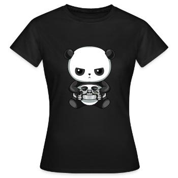 Jeu Panda De Jeu - T-shirt Femme - noir - Devant - AI Model Female 172 dark (172cm)