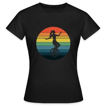 Monocycle monocycle monocycle monocycle monocycle - T-shirt Femme - noir - Devant - AI Model Female 172 dark (172cm)