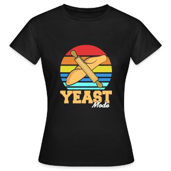Mode Levure Mode Levure Boulanger de Pain - T-shirt Femme - noir - Devant - AI Model Female 172 dark (172cm)