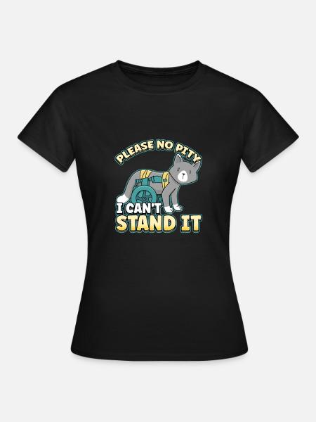 Handicap Wheelchair Design for an Amputation - Frauen T-Shirt - Schwarz