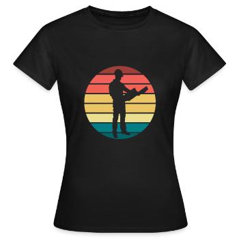 Client - Women's T-Shirt - black - Front - AI Model Female 172 dark (172cm)