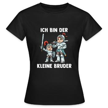 Ritter Kleiner Bruder - Ich bin der kleine Bruder - Frauen T-Shirt - Schwarz - Vorne - AI Model Female 172 dark (172cm)