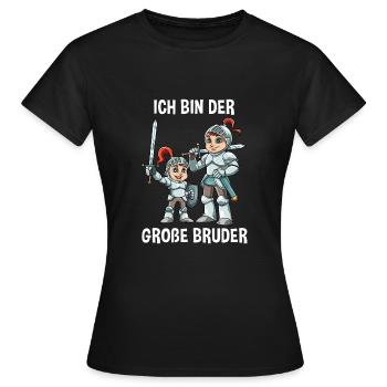 Ritter Kleiner Bruder - Ich bin der kleine Bruder - Frauen T-Shirt - Schwarz - Vorne - AI Model Female 172 dark (172cm)