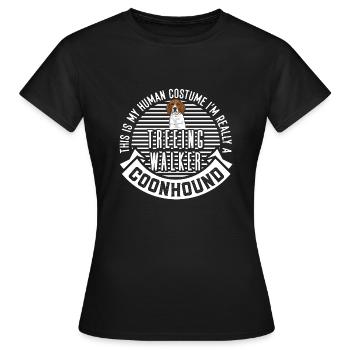 Arboriculture Walker Coonhound - T-shirt Femme - noir - Devant - AI Model Female 172 dark (172cm)