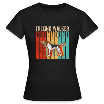 Arboriculture Walker Coonhound - T-shirt Femme - noir - Devant - AI Model Female 172 dark (172cm)