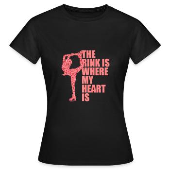 Eislaufen Wortspiel Eiskunstlauf - Frauen T-Shirt - Schwarz - Vorne - AI Model Female 172 dark (172cm)