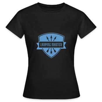 Larp |Live-Action-Rollenspiel |Larpen |Larp - Frauen T-Shirt - Schwarz - Vorne - AI Model Female 172 dark (172cm)