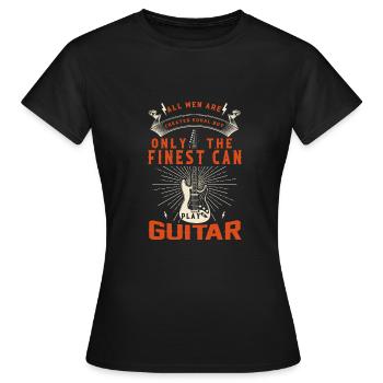 Gitarre Musik Gitarisst Gitarren Spruch - Frauen T-Shirt - Schwarz - Vorne - AI Model Female 172 dark (172cm)