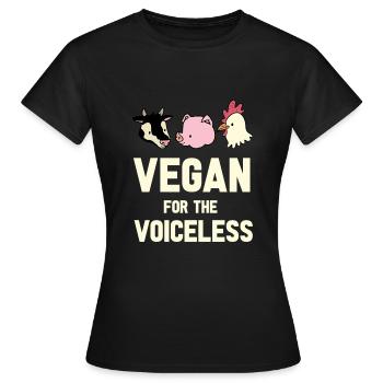Vegan Fleischlos Tierlieb & Veganer - Frauen T-Shirt - Schwarz - Vorne - AI Model Female 172 dark (172cm)