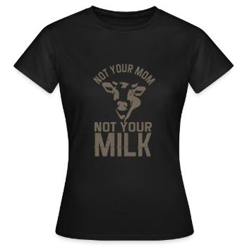 Vegan Fleischlos Tierlieb & Veganer - Frauen T-Shirt - Schwarz - Vorne - AI Model Female 172 dark (172cm)