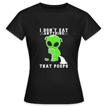 Vegan Fleischlos Tierlieb & Veganer - Frauen T-Shirt - Schwarz - Vorne - AI Model Female 172 dark (172cm)